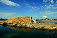 Trapani, Salt Bassins And Mills Stock Image Trapani, Salt Bassins And Mills Stock Image