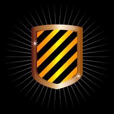 Metal Frame Shield (vector) Royalty Free Stock Photography