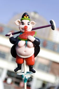 Chinese Folk Art-pig Royalty Free Stock Photo Chinese Folk Art-pig Royalty Free Stock Photo