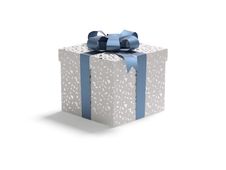 Gift In The White  Box Royalty Free Stock Images