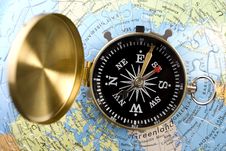 Old Compass Royalty Free Stock Photography Old Compass Royalty Free Stock Photography