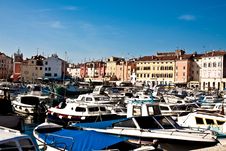 View Of Harbour In Rovinj, Croatia Stock Image View Of Harbour In Rovinj, Croatia Stock Image
