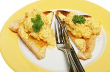 Scrambled Eggs Stock Photo Scrambled Eggs Stock Photo