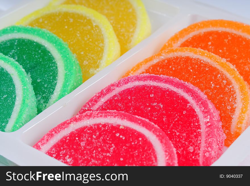 Colorful Fruit Jelly Candies