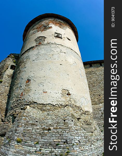 Watchtower in a fortress in Kamyanets-Podolsky Ukraine