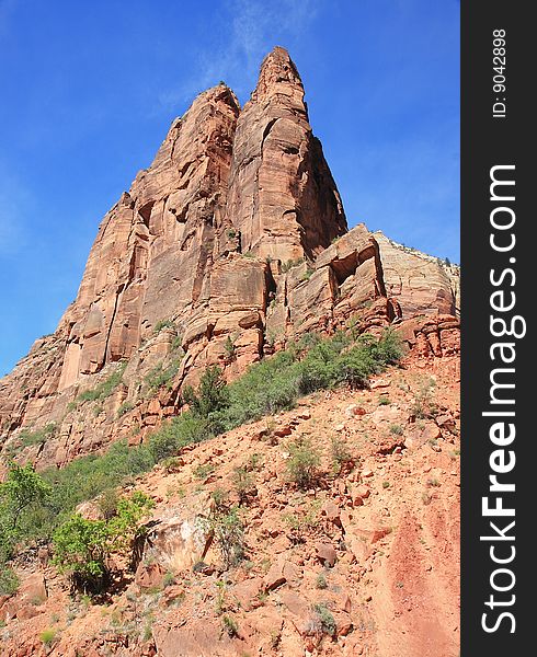 View of the Zion NP. View of the Zion NP