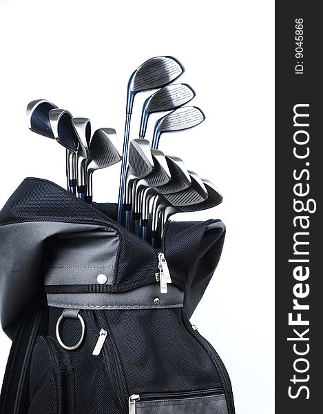 Golf Equipments isolated white background