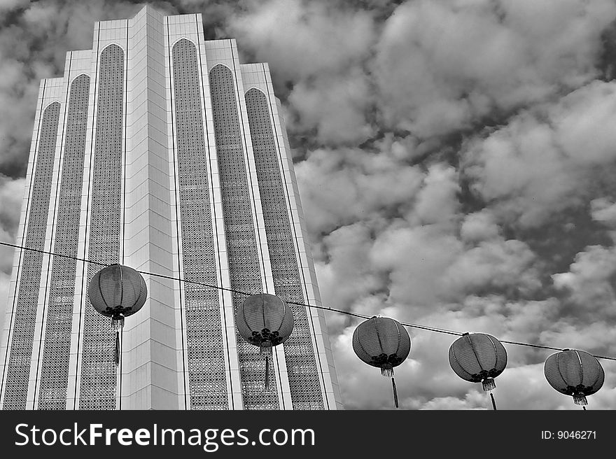 Building Dayabumi tower, Kuala Lumpur