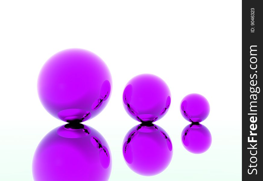 Colored 3d balls