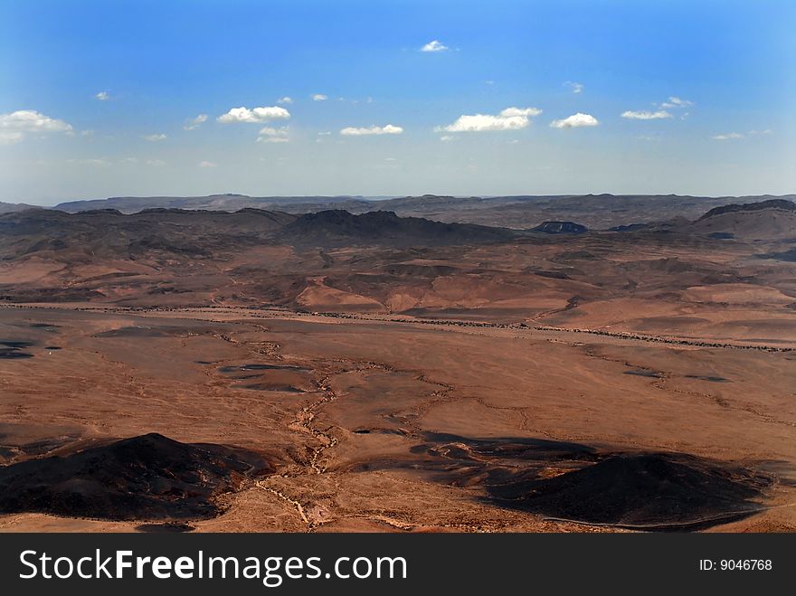 Lookout of Ramon crater, Negev desert, Israel. Lookout of Ramon crater, Negev desert, Israel