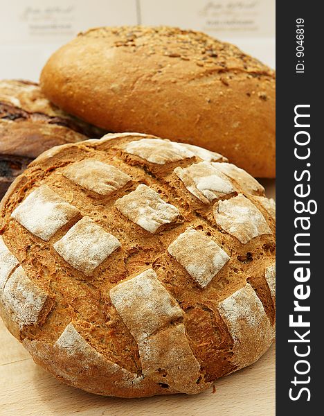 Different Sort Of  Bread Loaf