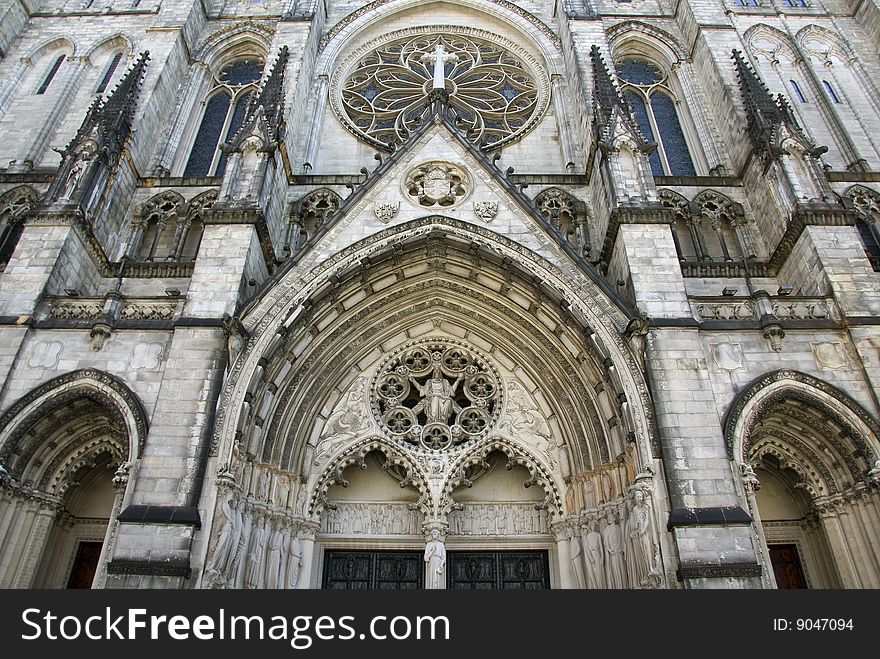 Cathedral Church of Saint John the Divine in New York city, USA.