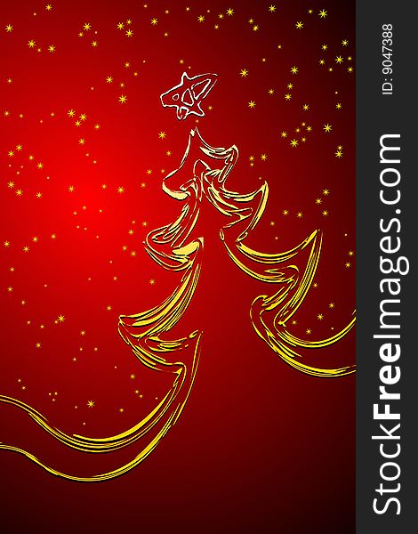 Vector illustration of Christmas Tree