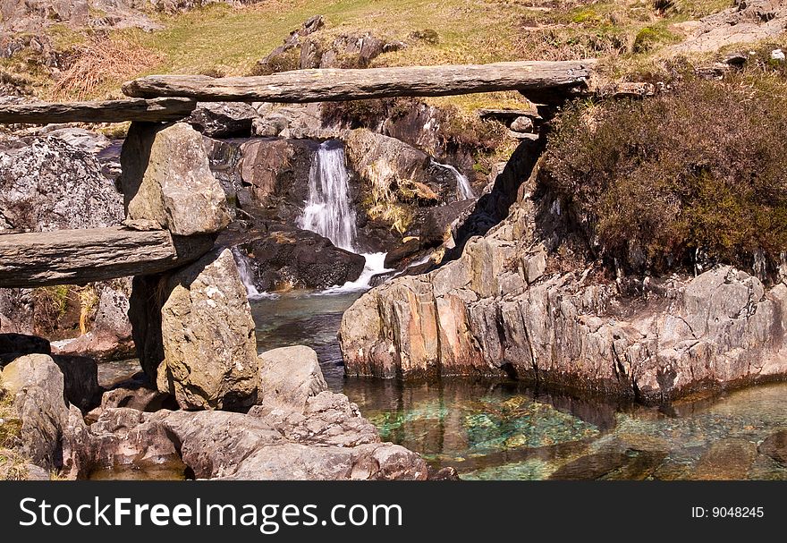 Granite Bridge Over Rock Pools