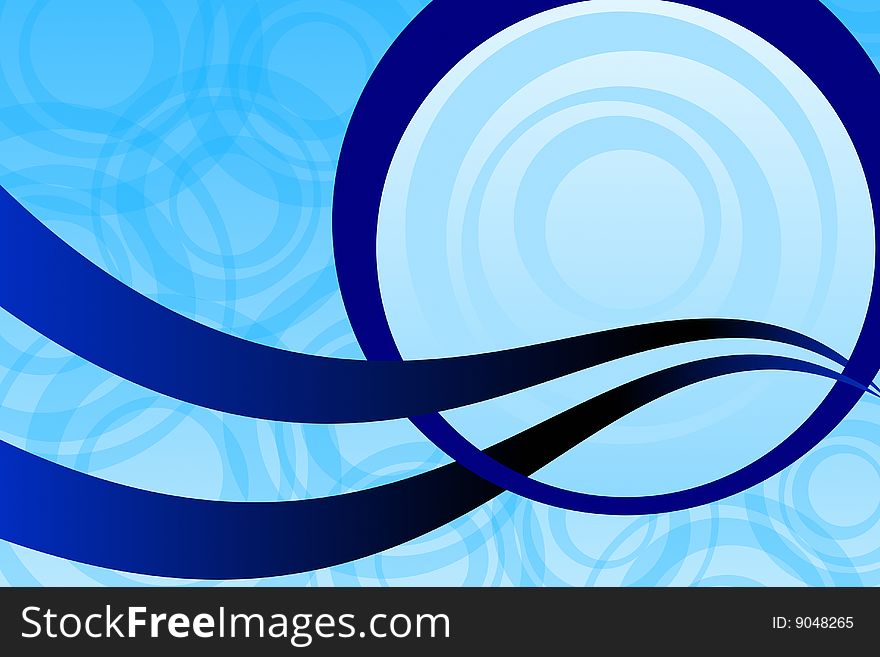 Vector illustration of Abstract Blue