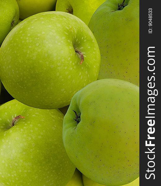 Fruit apples green аbstract background