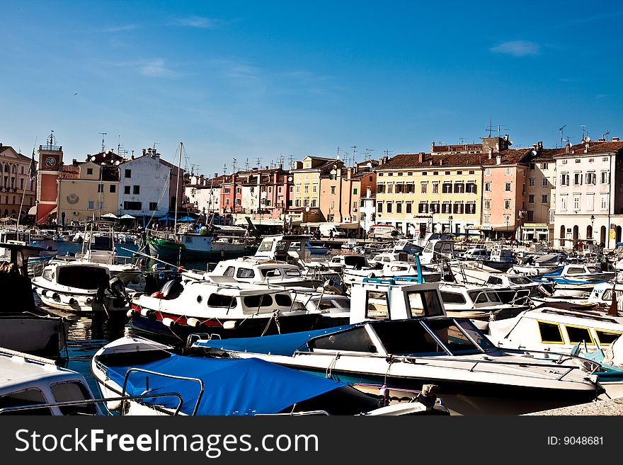 View Of Harbour In Rovinj, Croatia