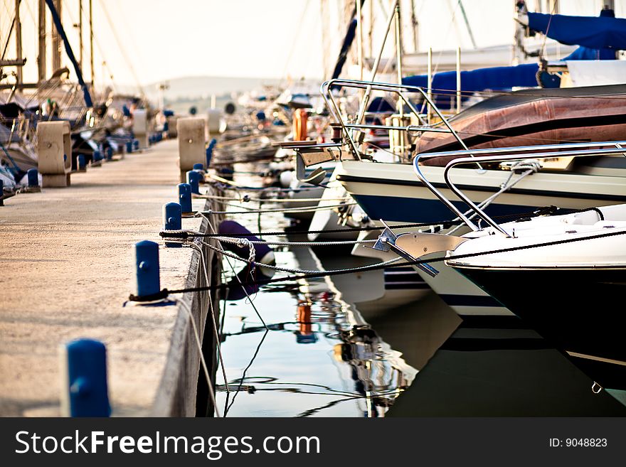 View Of Harbour In Rovinj, Croatia