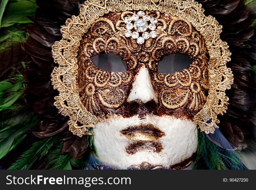Venetian Carnival Mask - Maschera Di Carnevale - Venice Italy - Creative Commons By Gnuckx