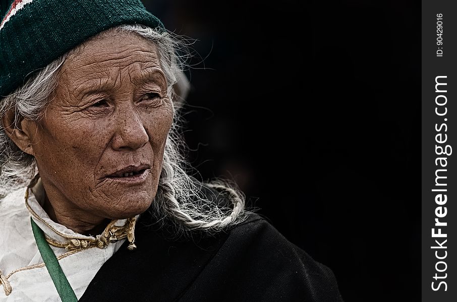 An elderly person of the indigenous people. An elderly person of the indigenous people.