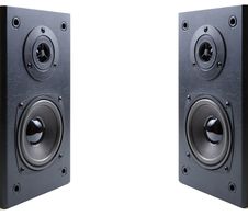 Two Loudspeaker Acoustics System. Stock Photography Two Loudspeaker Acoustics System. Stock Photography