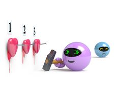 Toy Collection - Push Here Stock Images Toy Collection - Push Here Stock Images