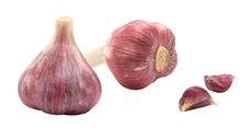 Garlic Bulbs And Cloves Royalty Free Stock Image Garlic Bulbs And Cloves Royalty Free Stock Image