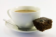 Brownie And Tea Stock Photo Brownie And Tea Stock Photo