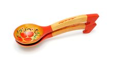 Russian Wooden Painted Spoons Royalty Free Stock Image