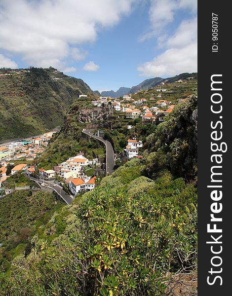 View from the observatory above Ribeira Brava. View from the observatory above Ribeira Brava