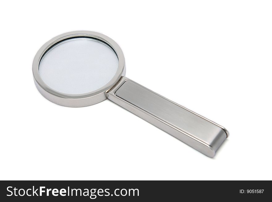 Magnifier isolated on the white