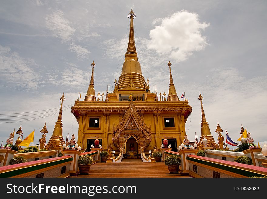 Thai style architecture, Nakornsawan province, Thailand