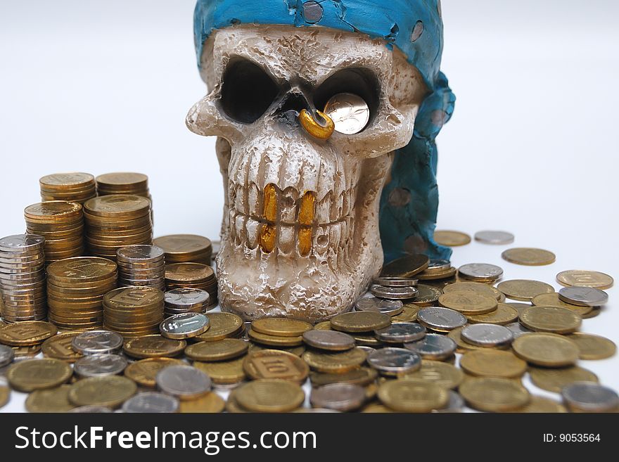 Coins & Skull