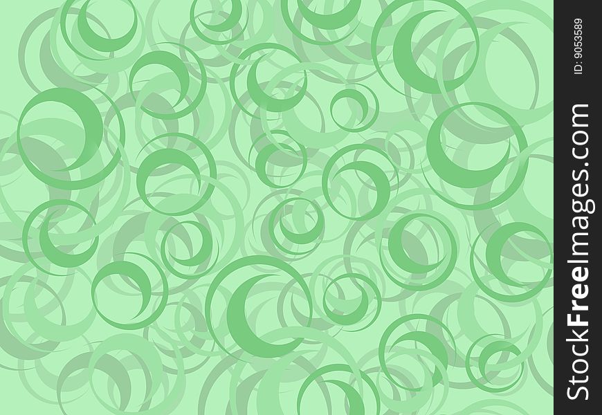 Green colored spiral background texture
