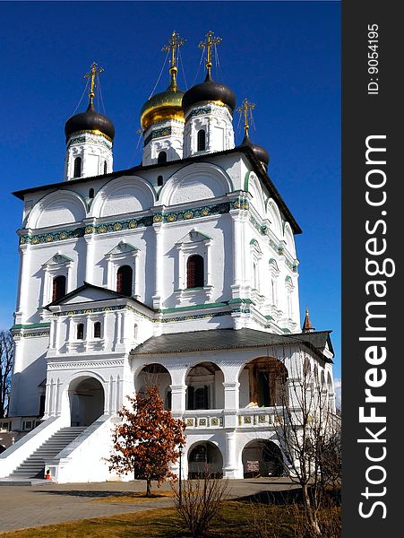 The church in Joseph-Volokolamsk monastery, Russia