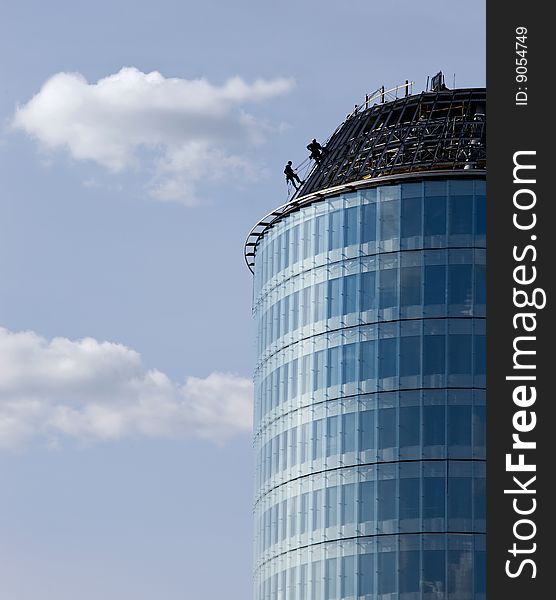 Climber On Skyscraper