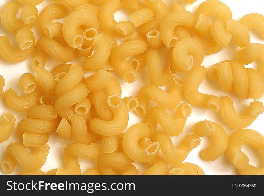 Yellow noodles as natural background