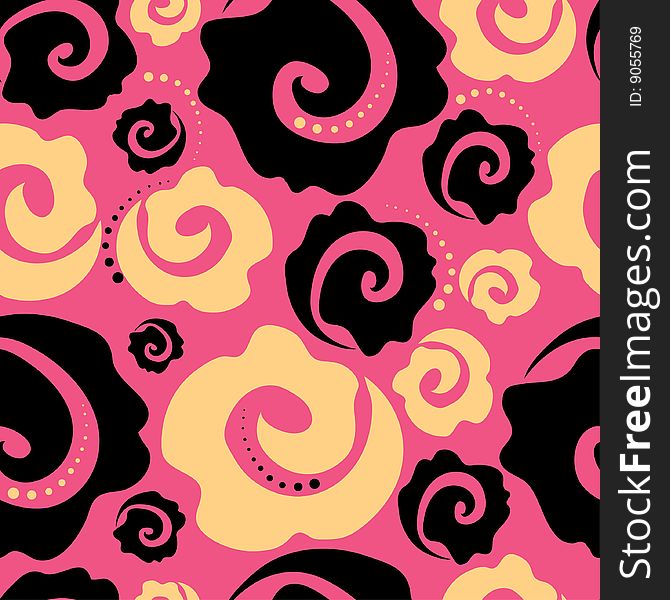 Seamless bright pattern with roses. Seamless bright pattern with roses
