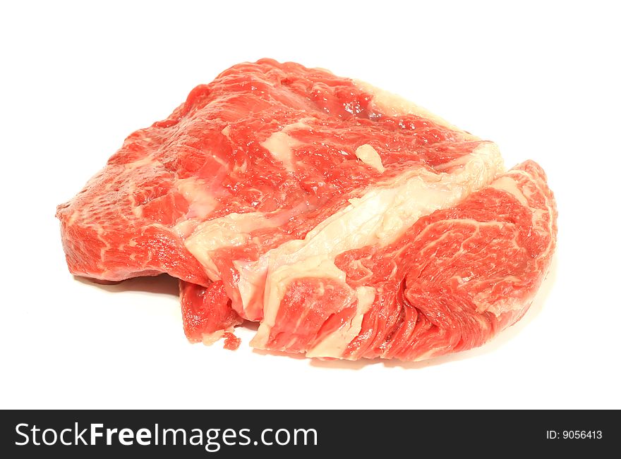 Fresh Beef Isolated On White