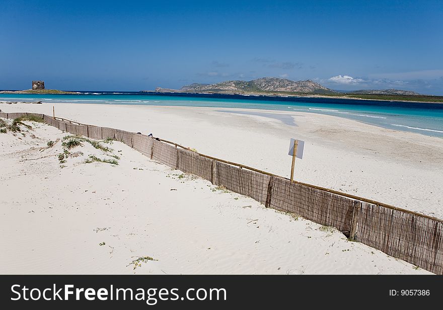 Photo of the famous Polarda beach, Sardinia, Italy. Photo of the famous Polarda beach, Sardinia, Italy