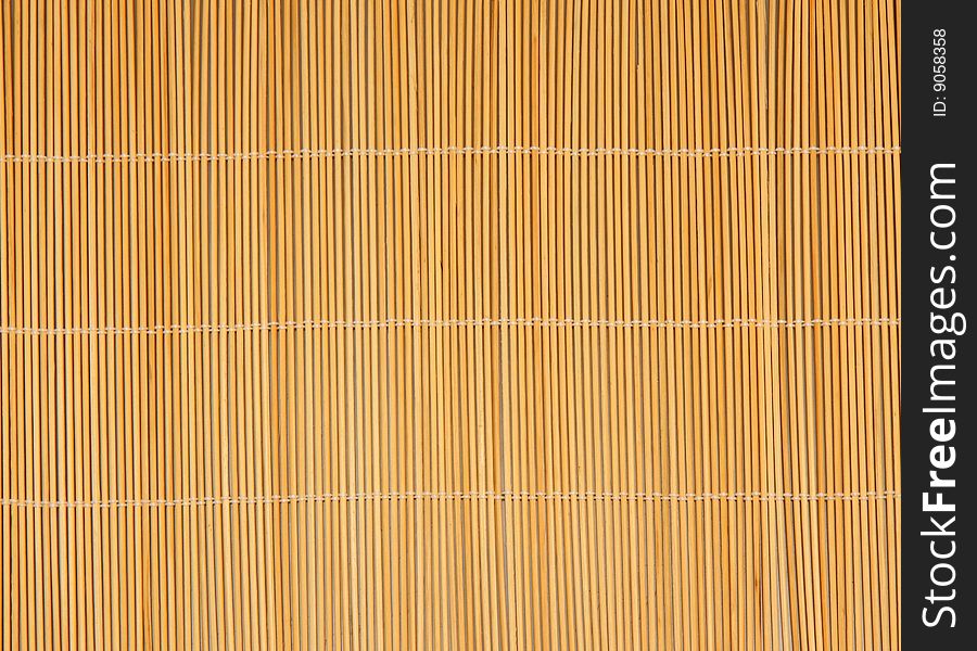 Asian wooden mat - natural background