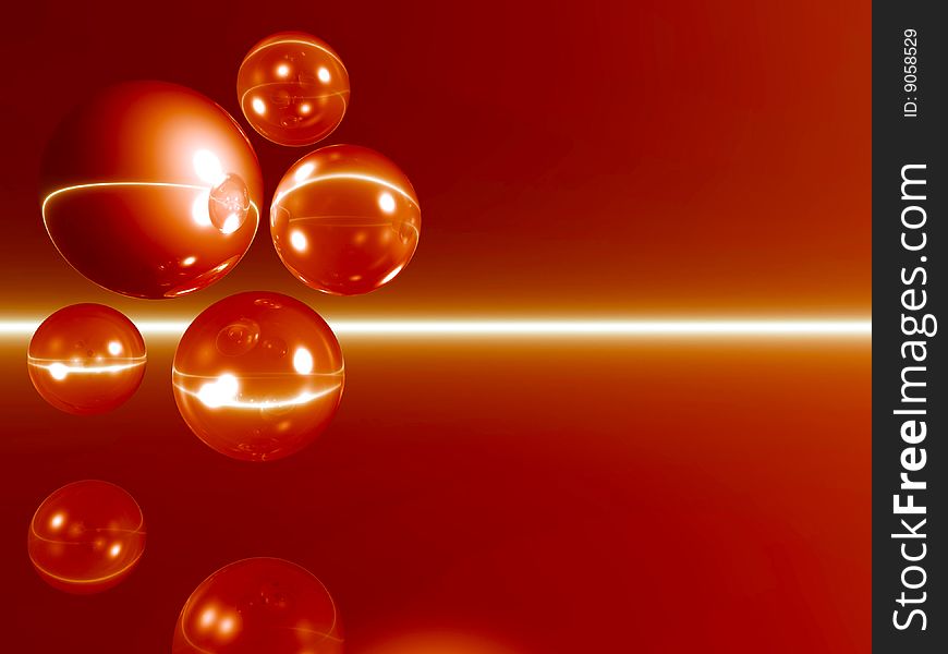 Rising balls on a mirror surface