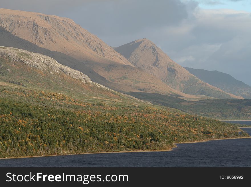 Mountains in Autumn in Gros Morne National Park