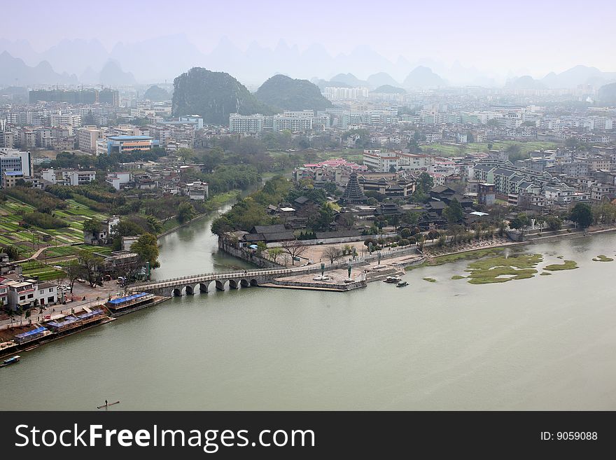 South of china,Gui-lin landscapes. South of china,Gui-lin landscapes