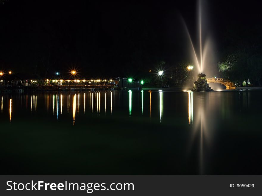 Cismigiu Park At Night