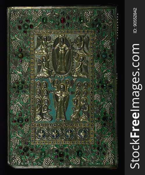 Gospel Book, Original treasure binding, Walters Manuscript W.540, Lower board outside