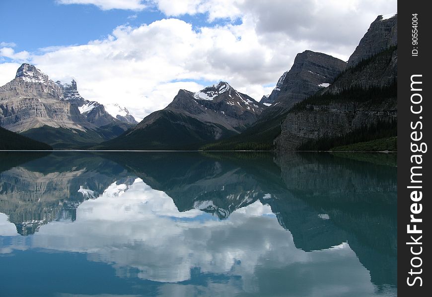 Reflection of Clouds in Lake