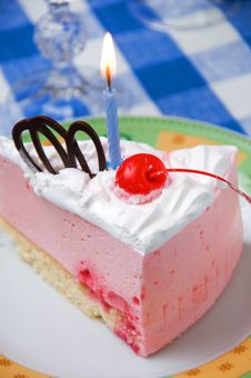 Cake With Candle Stock Images Cake With Candle Stock Images