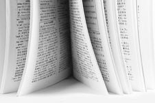 An Opening Dictionary Royalty Free Stock Image An Opening Dictionary Royalty Free Stock Image