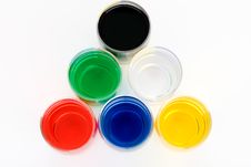 Glass Colored On White Background Royalty Free Stock Photo Glass Colored On White Background Royalty Free Stock Photo